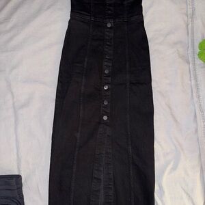 Zara Black Denim dress